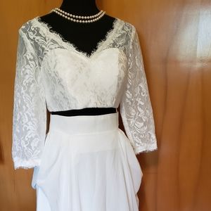 NWT Two Pieces Wedding Gown
